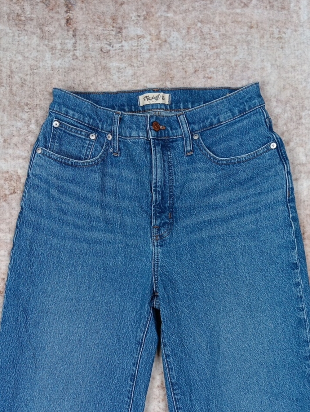 Madewell The Perfect Vintage Wide Leg Crop Jeans Womens Size - Picture 3 of 10